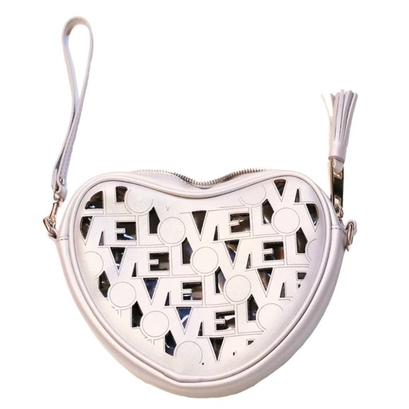 SILVER LOVE CROSSBODY BAG / FANNY PACK - Picture 1 of 2